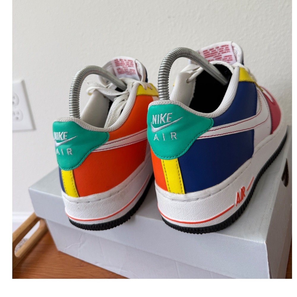 Nike Air Force 1 Low Multi-Color Primary Colors FN6980-657 Boys 7Y Womens 8.5 - Picture 15 of 16